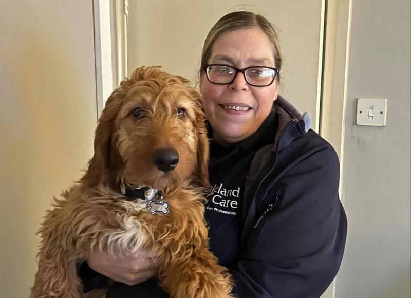 A Job with Perks: How Lakeland Care Helped Karen Welcome Her Puppy Home